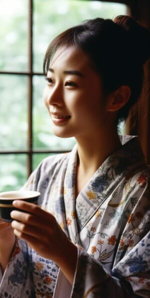 Blog Myumami Japanische Frau Tee Tasse Traditionell Zeremonie Umami 001