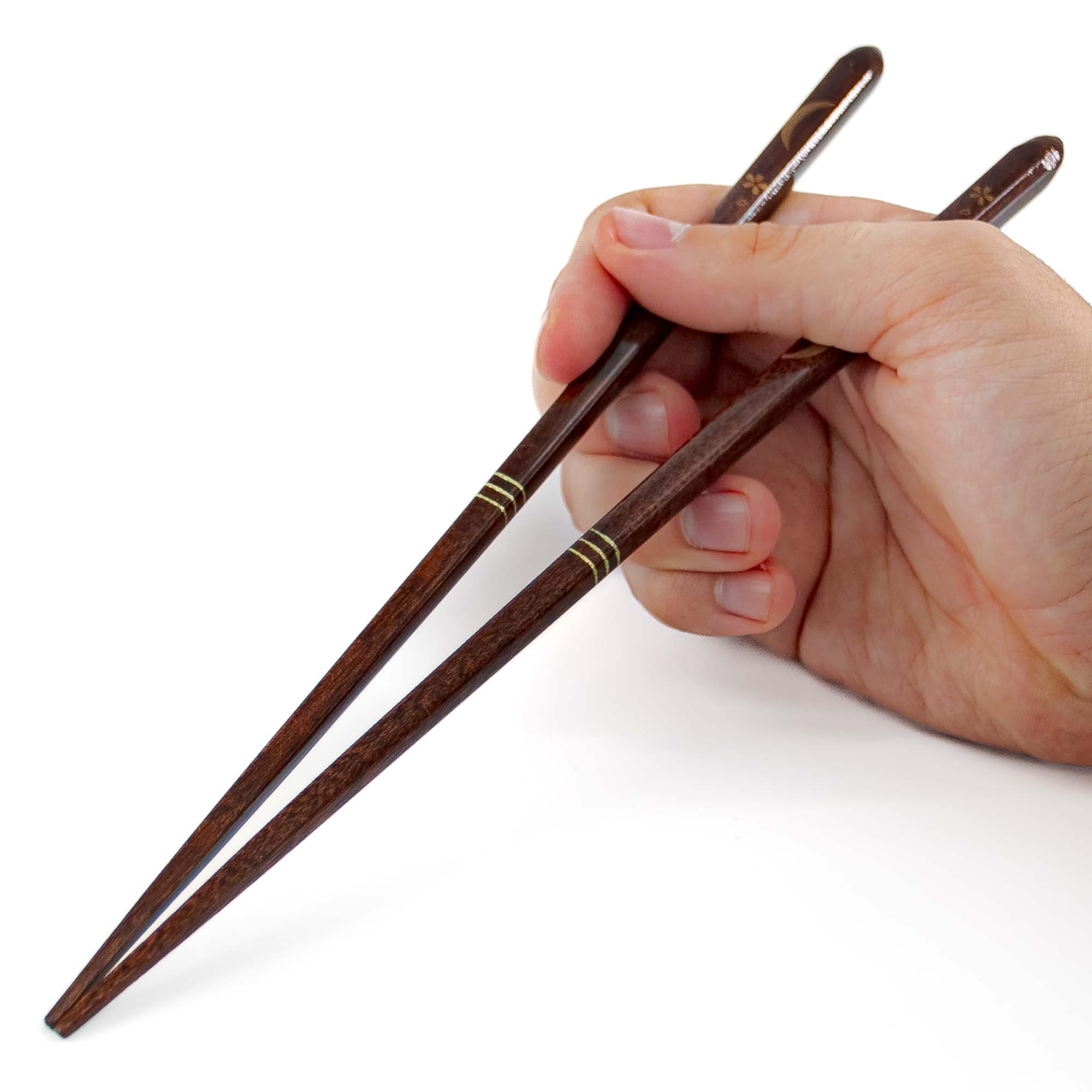 YORU Hashi Essstäbchen Rotbraun Gold – Bild 2