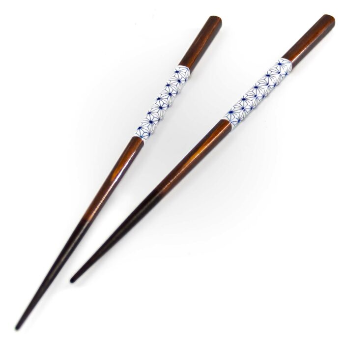 ASANOHA Hashi Essstäbchen Braun Schwarz – Bild 1