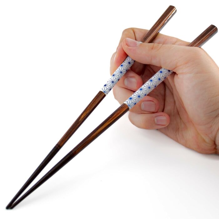 ASANOHA Hashi Essstäbchen Braun Schwarz – Bild 2