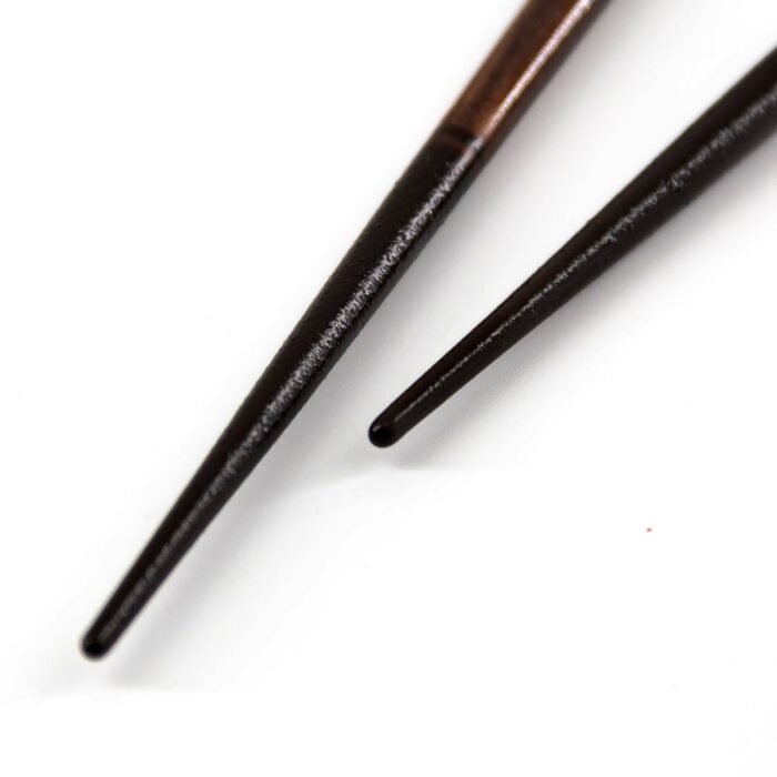 ASANOHA Hashi Essstäbchen Braun Schwarz – Bild 3