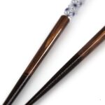 ASANOHA Hashi Essstäbchen Braun Schwarz – Bild 4
