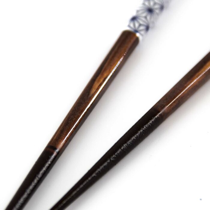 ASANOHA Hashi Essstäbchen Braun Schwarz – Bild 4