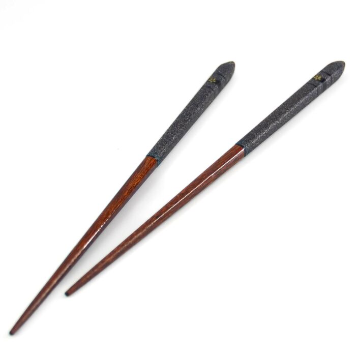 YOZAKURA Hashi Essstäbchen Rotbraun Grau – Bild 1