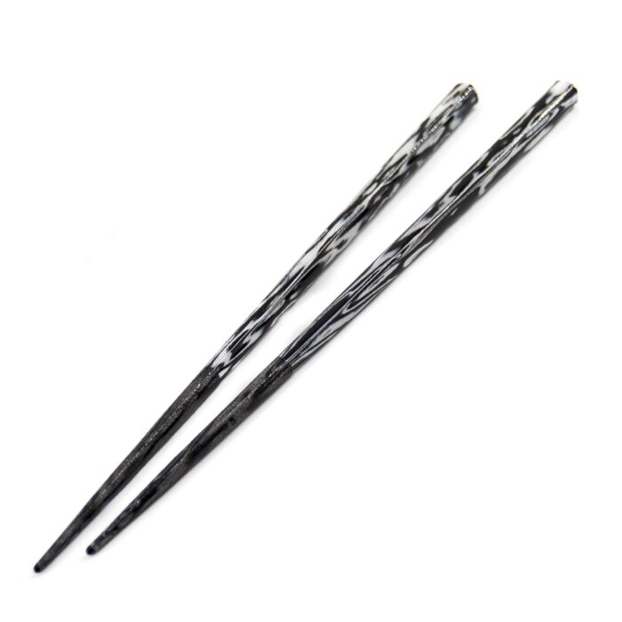 DAIRISEKIEDA Hashi Essstäbchen Schwarz Weiß – Bild 1