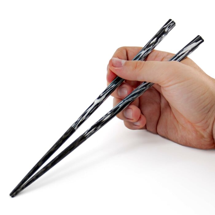 DAIRISEKIEDA Hashi Essstäbchen Schwarz Weiß – Bild 2