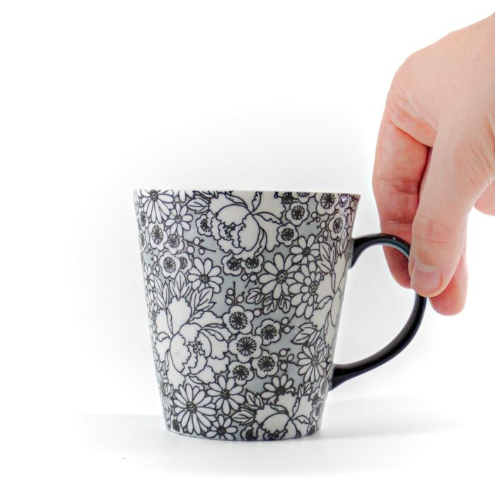 906228 hana glastasse garasunoyunomi 350 ml schwarz 007