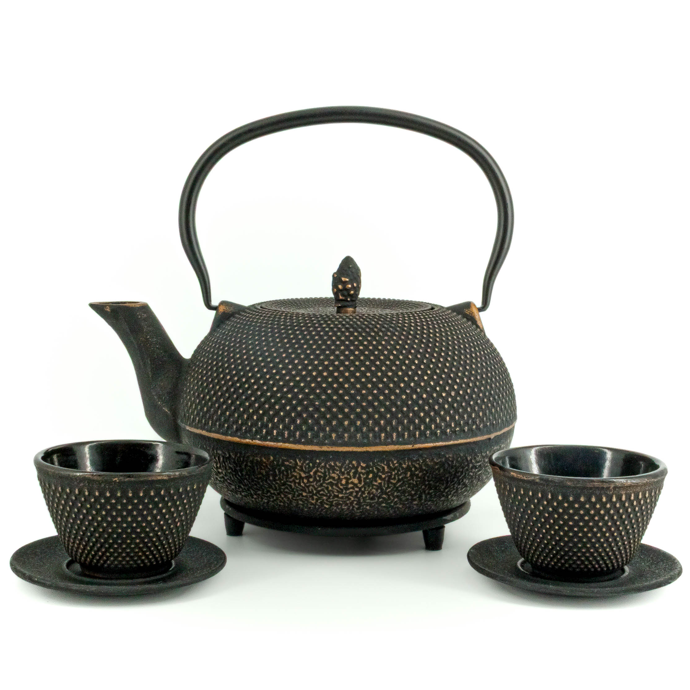 238727-arare-tetsubin-komplett-set-gusseisenkanne-teekanne-1800-ml-schwarz-gold-001 ARARE Tetsubin Komplett-Set Gusseisenkanne 1800 ml Schwarzgold – Bild 1