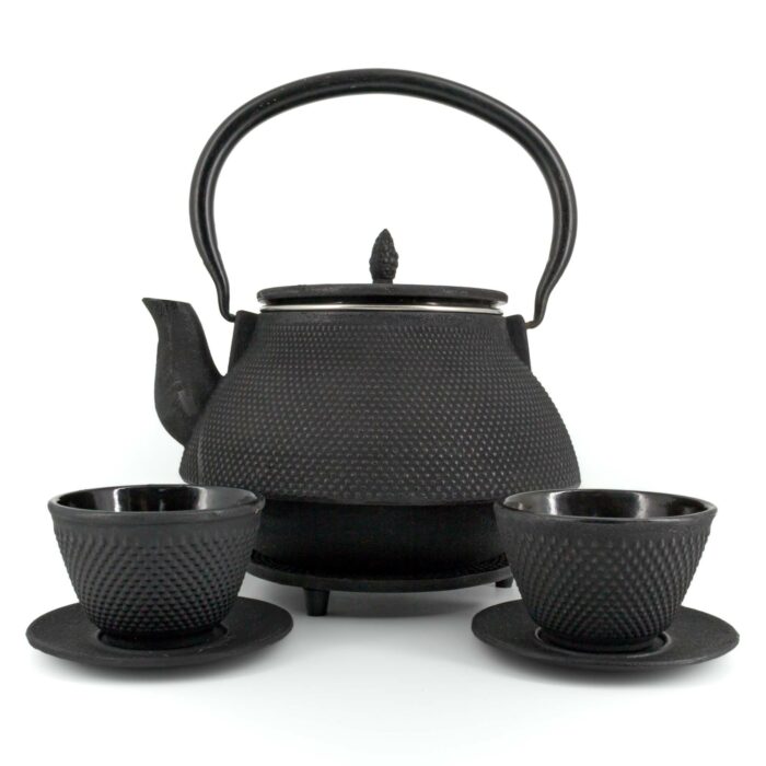 133734 arare tetsubin komplett set gusseisenkanne teekanne 2000 ml schwarz 001