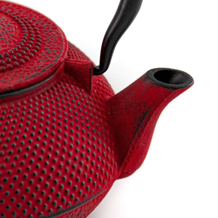146801 arare gusseisenkanne tetsubin 900 ml rot 007