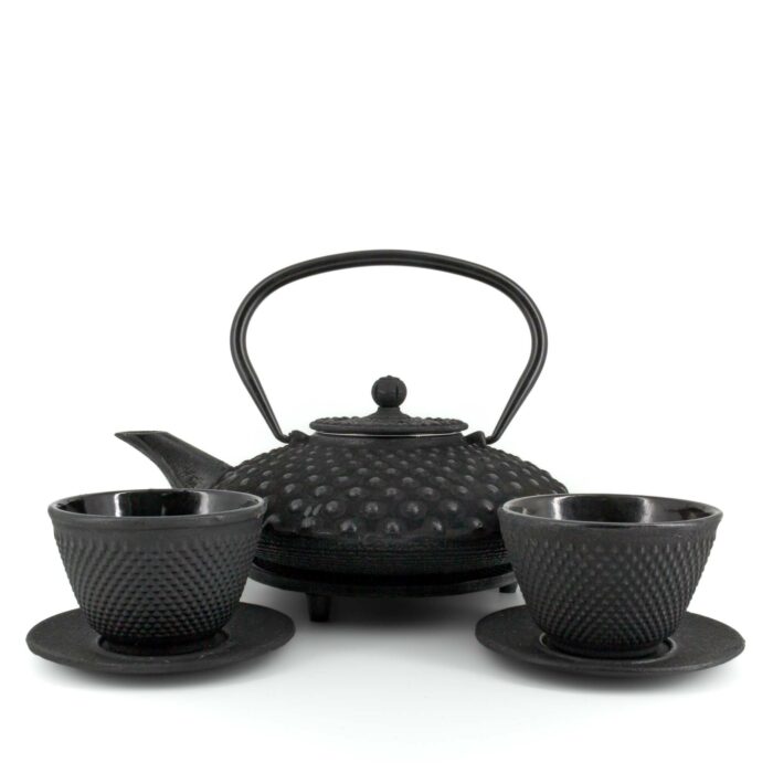 CHIYO Tetsubin Komplett-Set Gusseisenkanne 800 ml Schwarz – Bild 1