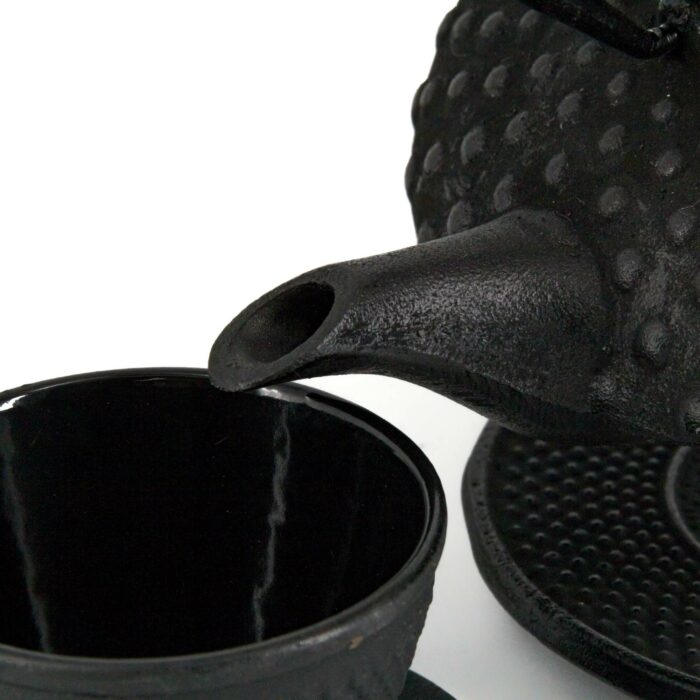 CHIYO Tetsubin Komplett-Set Gusseisenkanne 800 ml Schwarz – Bild 3