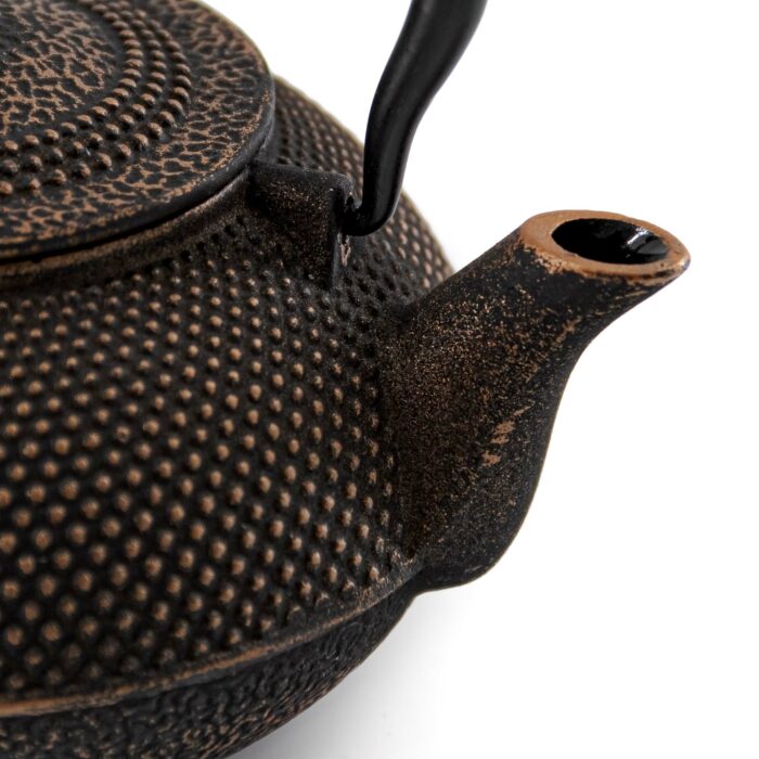 264649 arare gusseisenkanne tetsubin 900 ml schwarz gold 007