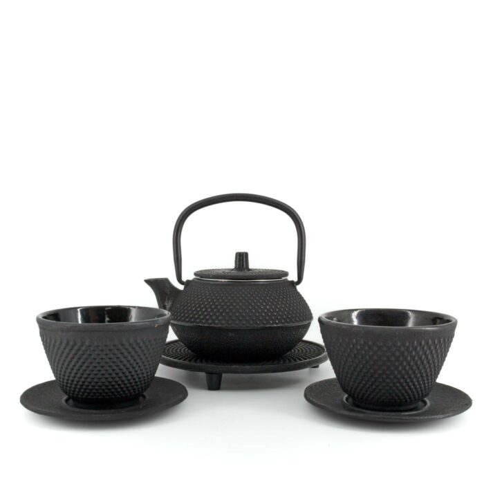 301178 arare tetsubin komplett set gusseisenkanne teekanne 300 ml schwarz 001