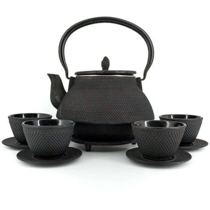 359365 arare tetsubin komplett set maxi gusseisenkanne teekanne 2000 ml schwarz 001