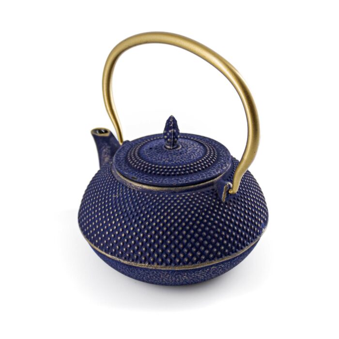 375044 arare gusseisenkanne tetsubin 1200 ml blau gold 005 basis