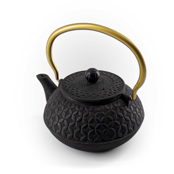 626844 shino gusseisenkanne tetsubin 900 ml schwarz gold 005 basis