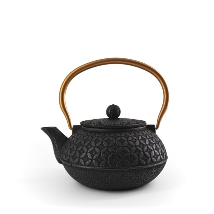 784288 shino gusseisenkanne tetsubin 900 ml schwarz kupfer 001