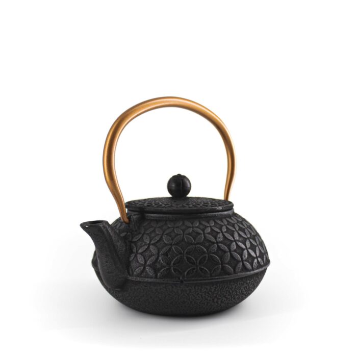 784288 shino gusseisenkanne tetsubin 900 ml schwarz kupfer 003