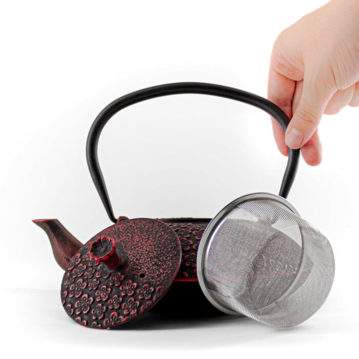 792686 takumi gusseisenkanne tetsubin 1100 ml schwarz rot 002