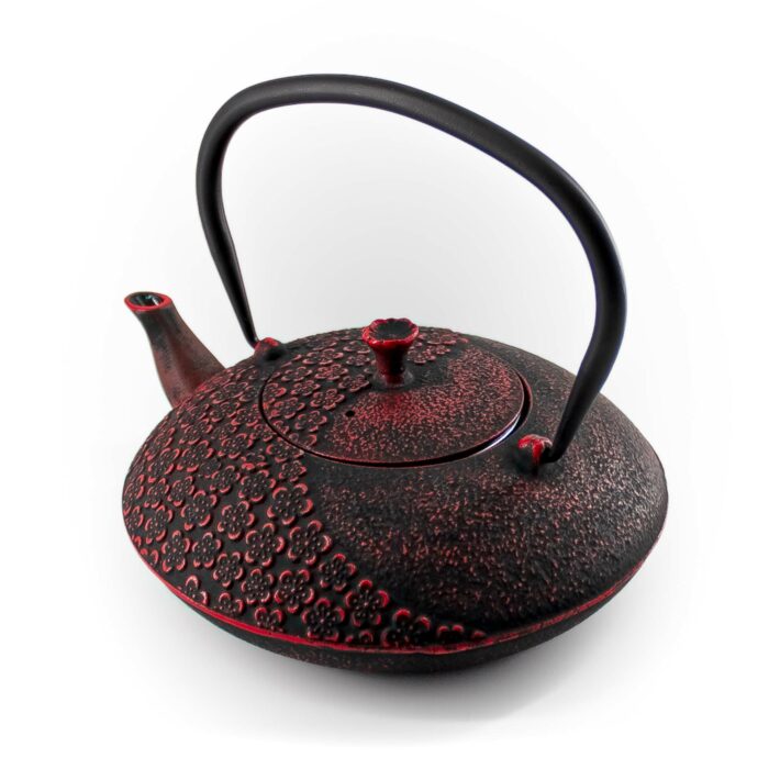 792686 takumi gusseisenkanne tetsubin 1100 ml schwarz rot 005 basis