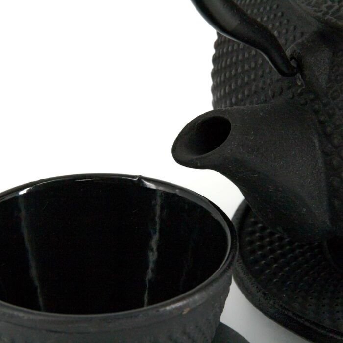 855034 arare tetsubin komplett set gusseisenkanne teekanne 1200 ml schwarz 003