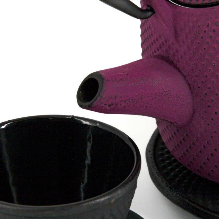 868545 akemi tetsubin komplett set gusseisenkanne teekanne 800 ml lila 003