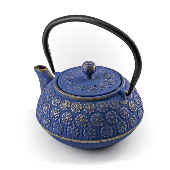 902880 sakura gusseisenkanne tetsubin 900 ml blau gold 005 basis