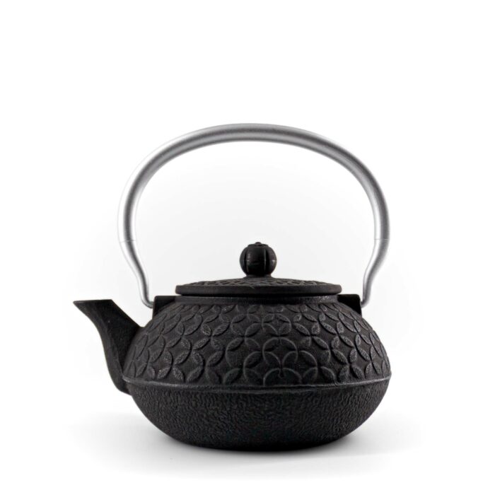 907794 shino gusseisenkanne tetsubin 900 ml schwarz silber 001
