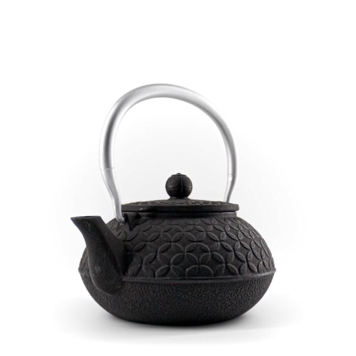 907794 shino gusseisenkanne tetsubin 900 ml schwarz silber 003