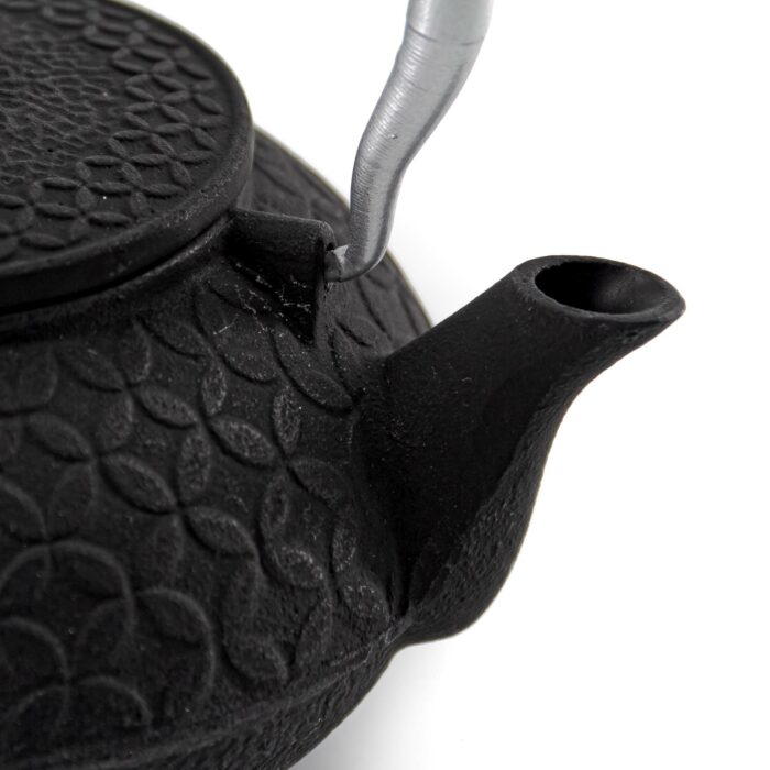 907794 shino gusseisenkanne tetsubin 900 ml schwarz silber 007