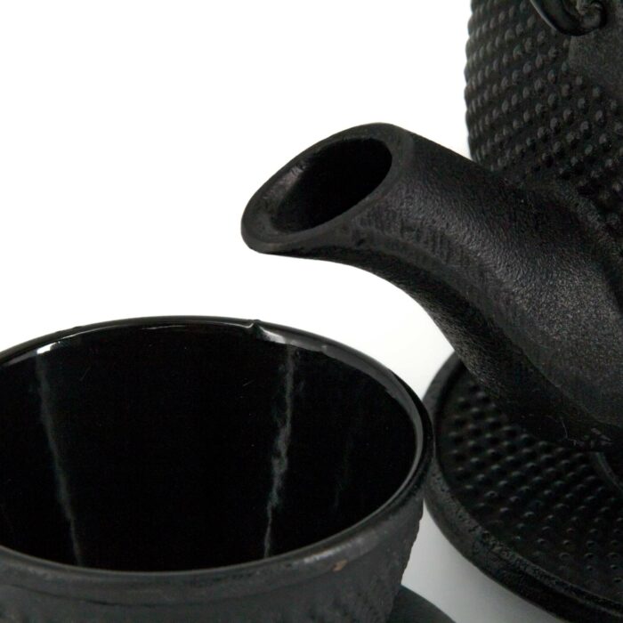 923787 arare tetsubin komplett set gusseisenkanne teekanne 1800 ml schwarz 003