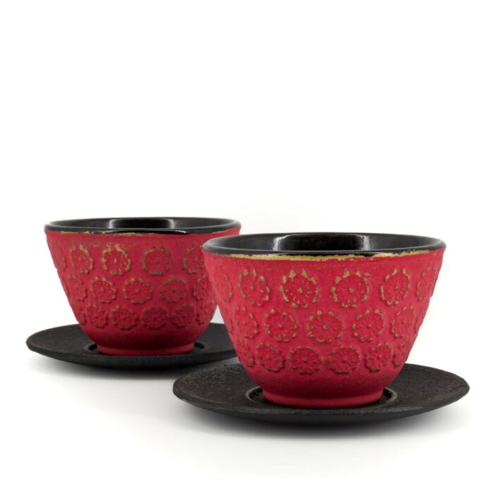 609404 sakura tetsunoyunomi set kombi gusseisentasse teetasse 120 ml rotgold 001