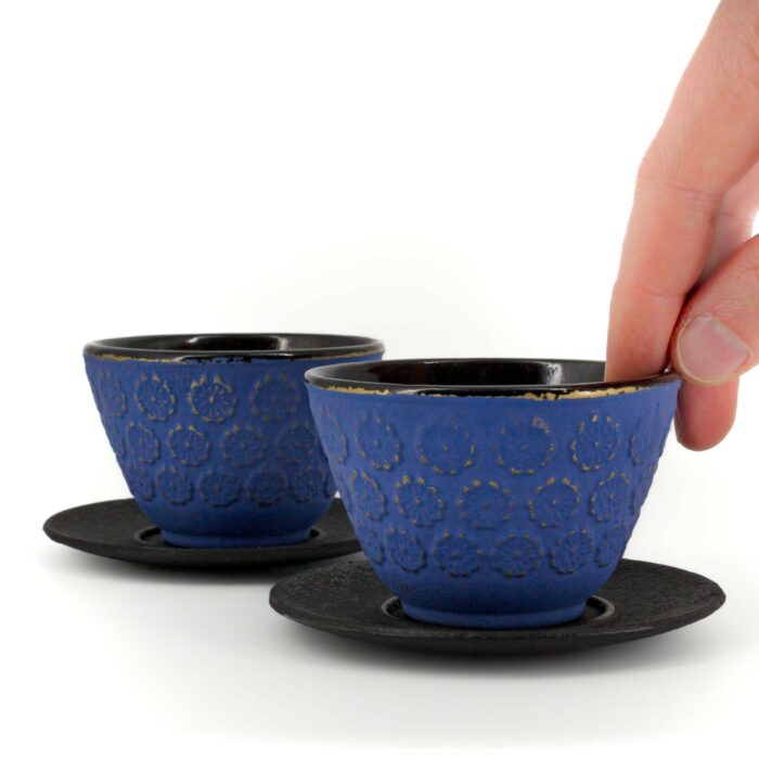 911745 sakura tetsunoyunomi set kombi gusseisentasse teetasse 120 ml blaugold 002
