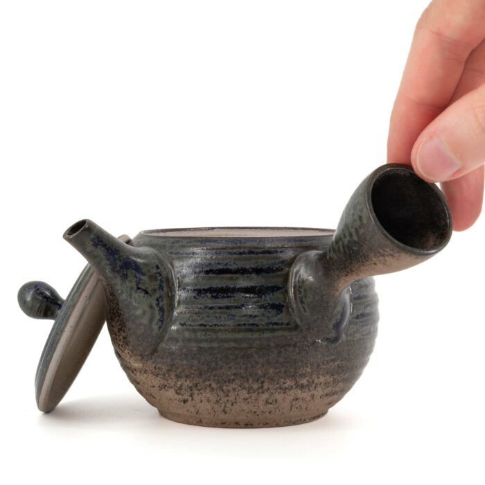 215874 minato keramikkanne kyusu 380 ml blau braun beige 002