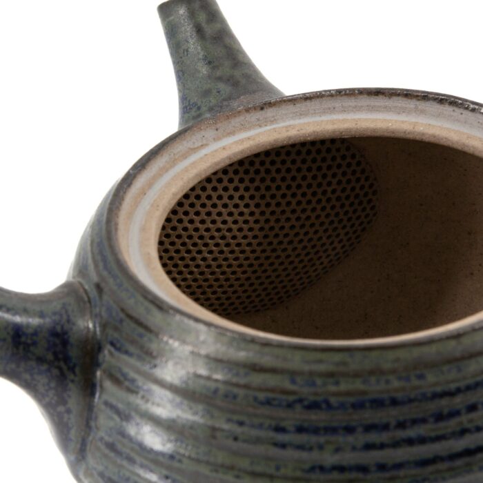 215874 minato keramikkanne kyusu 380 ml blau braun beige 005