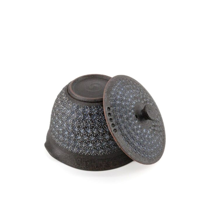 320147 nanban mishimazume keramikkanne kyusu 280 ml schwarz blau 005 basis