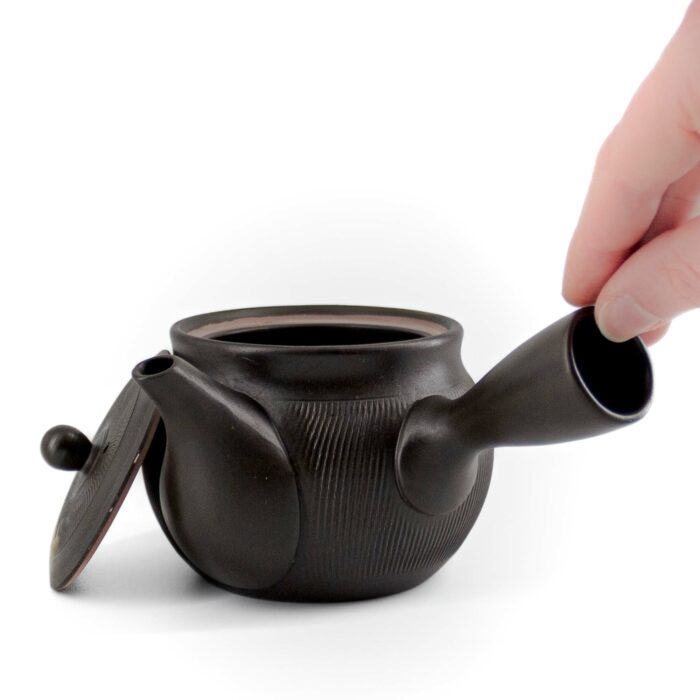 490609 shuichi keramikkanne kyusu 380 ml schwarz gold 002