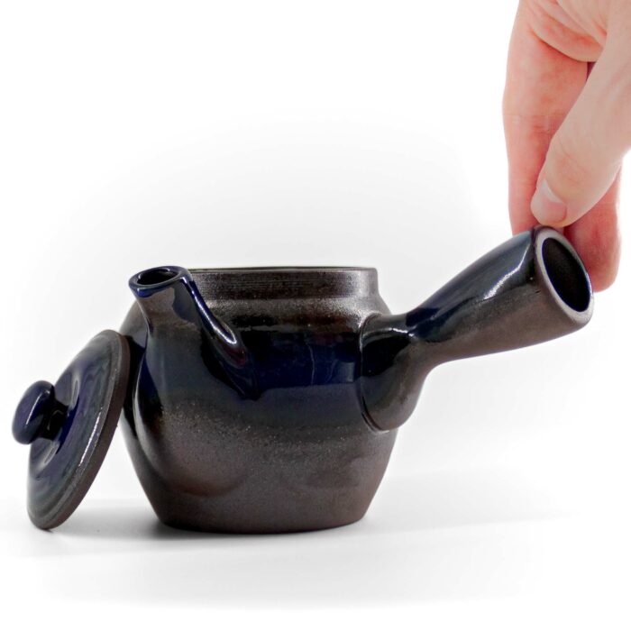 784715 sakai keramikkanne kyusu 390 ml braun blau 002