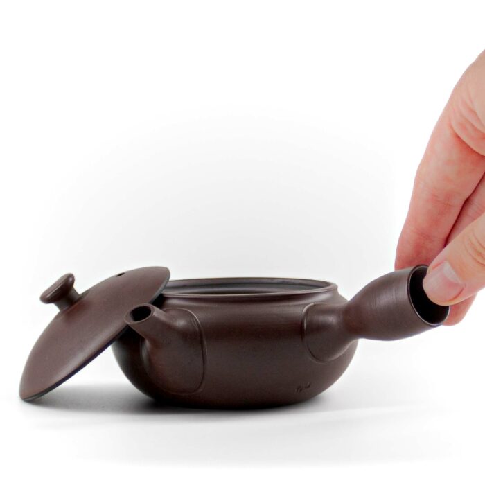 IKEBE-SAN Kyusu Keramikkanne 250 ml Rotbraun – Bild 2