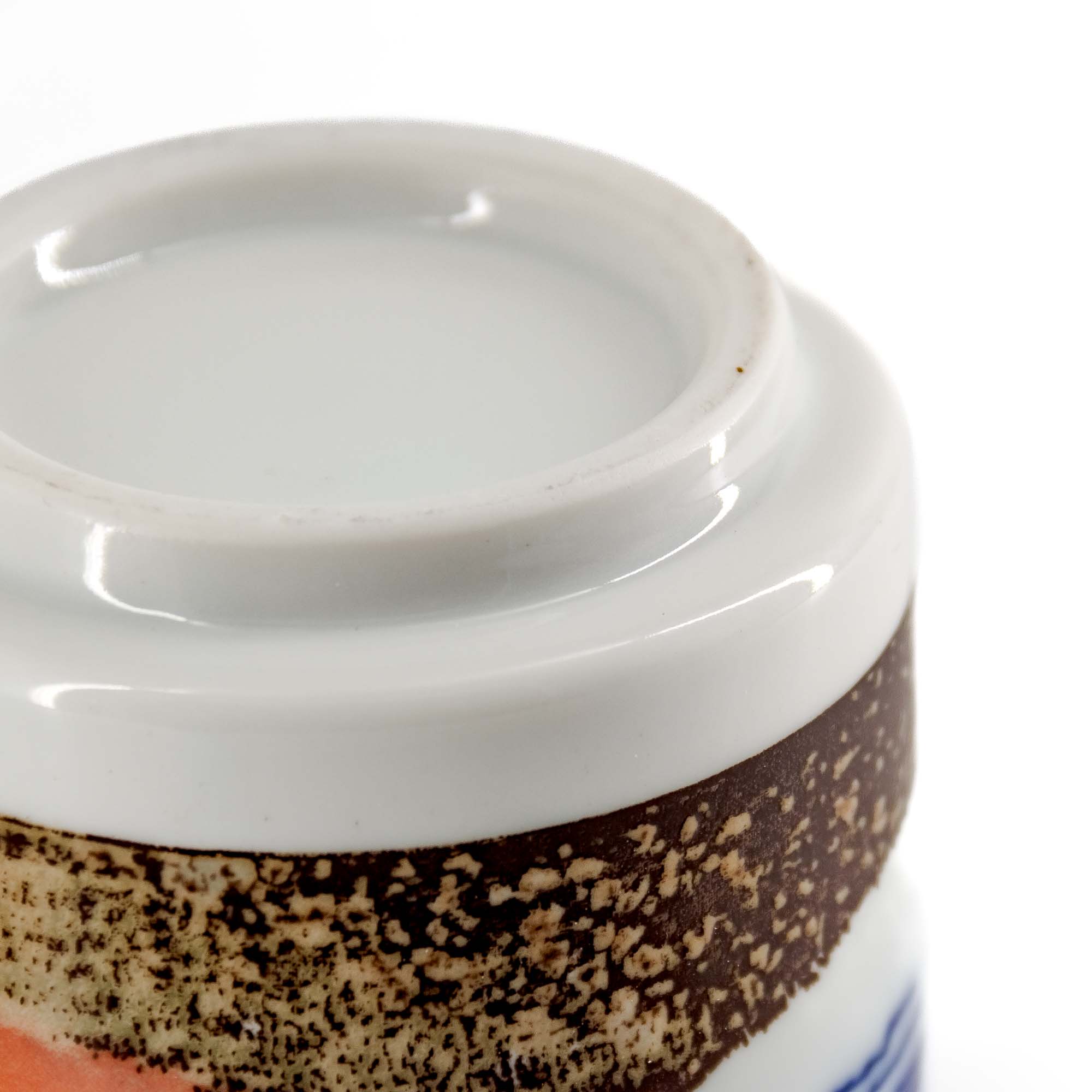 FUJI Tokinoyunomi Keramiktasse 250 ml Weiß Blau – Bild 6