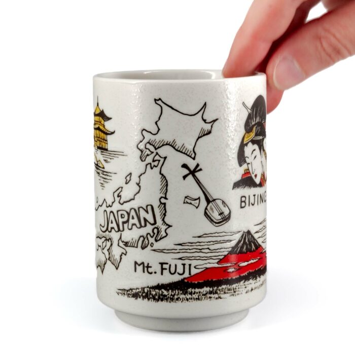 146942 arisu keramiktasse tokinoyunomi 250 ml weiss schwarz rot gelb 002