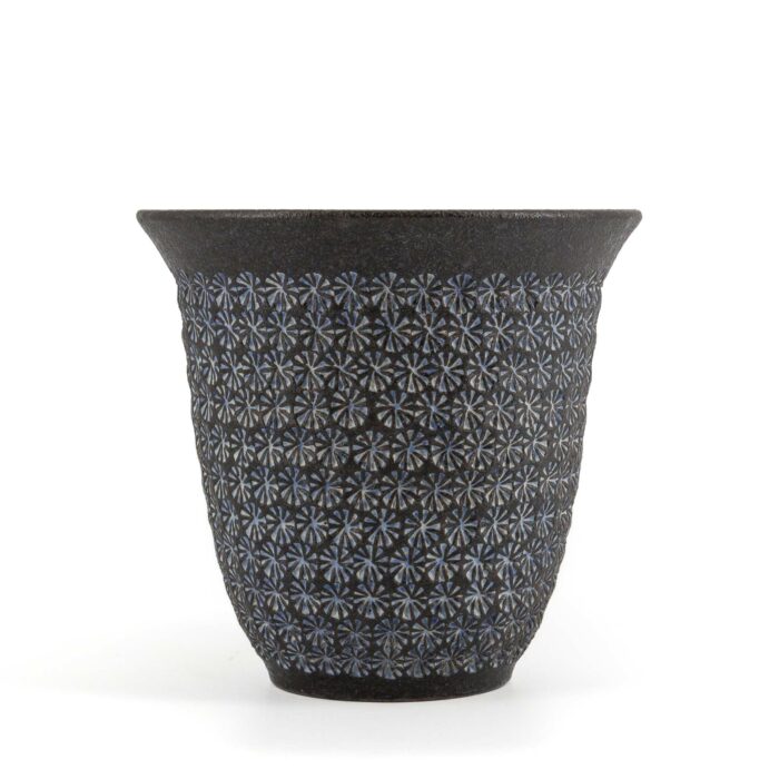 447183 nanban mishimazume keramiktasse tokinoyunomi 300 ml schwarz blau 001