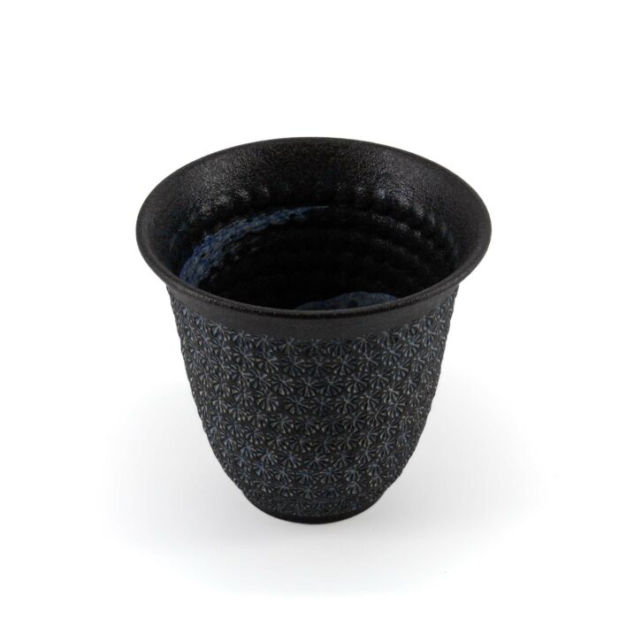 447183 nanban mishimazume keramiktasse tokinoyunomi 300 ml schwarz blau 004 basis