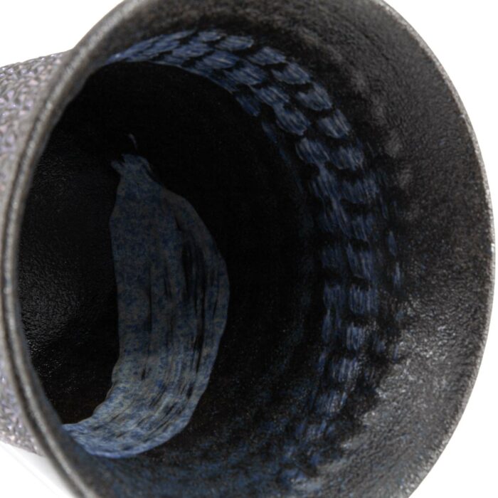 447183 nanban mishimazume keramiktasse tokinoyunomi 300 ml schwarz blau 008