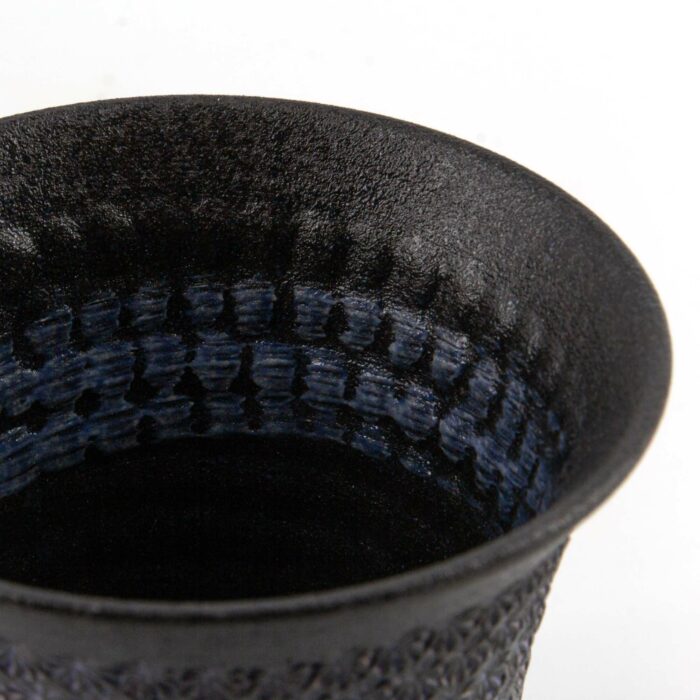 685810 nanban mishimazume keramiktasse tokinoyunomi 300 ml schwarz lila 006