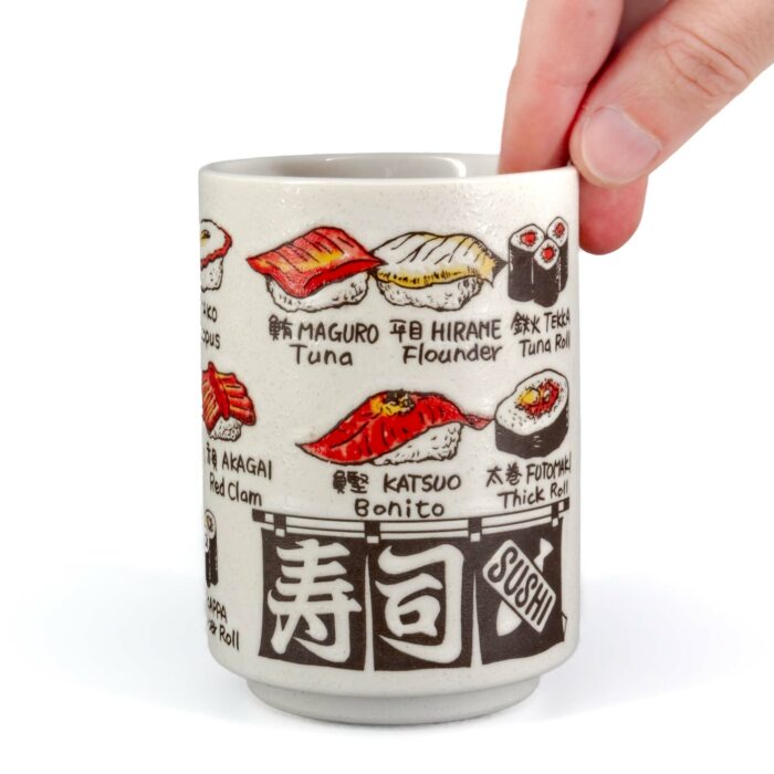 746376 asami keramiktasse tokinoyunomi 250 ml weiss schwarz rot gelb 002