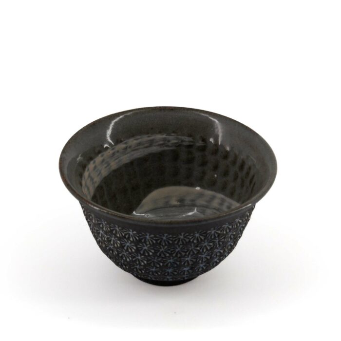 964580 nanban mishimazume keramiktasse tokinoyunomi 140 ml schwarz blau 004 basis