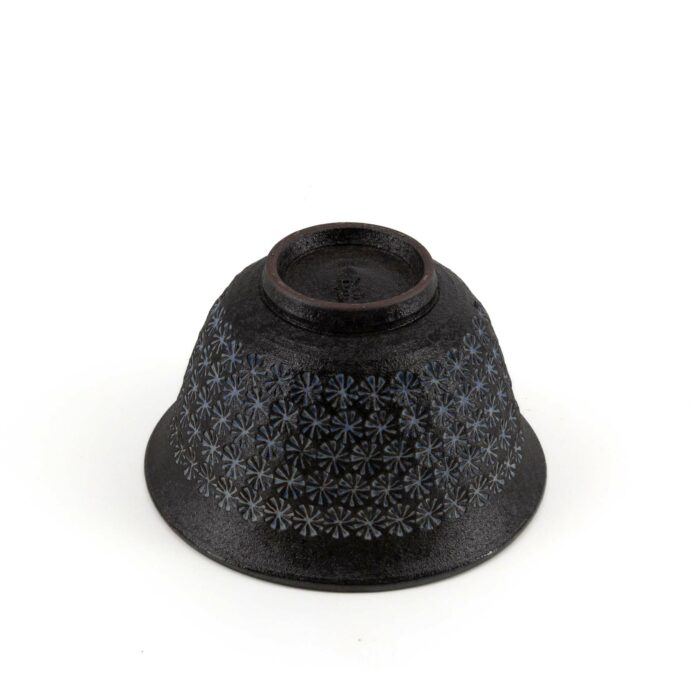 964580 nanban mishimazume keramiktasse tokinoyunomi 140 ml schwarz blau 005 basis