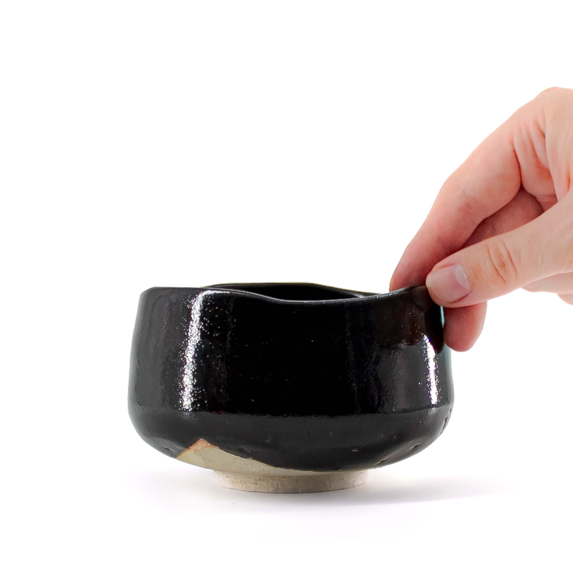 MORIKO Chawan Matcha-Schale 490 ml Schwarz Rosa – Bild 2